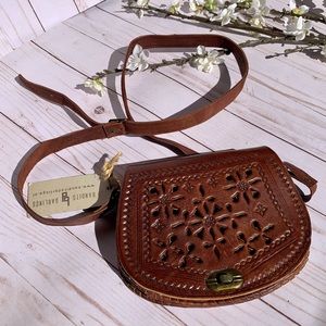 Fair Trade Genuine Moroccan Leather Handbag